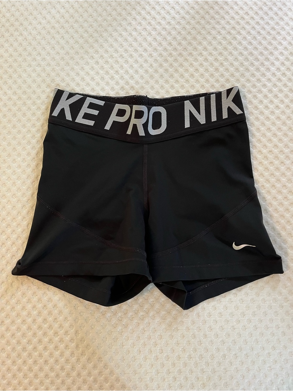 Nike Black Pro Women's Training Bike Shorts with Branded Waistband